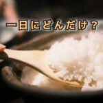 現代の食生活からは、想像もつかないほどの米の量って？